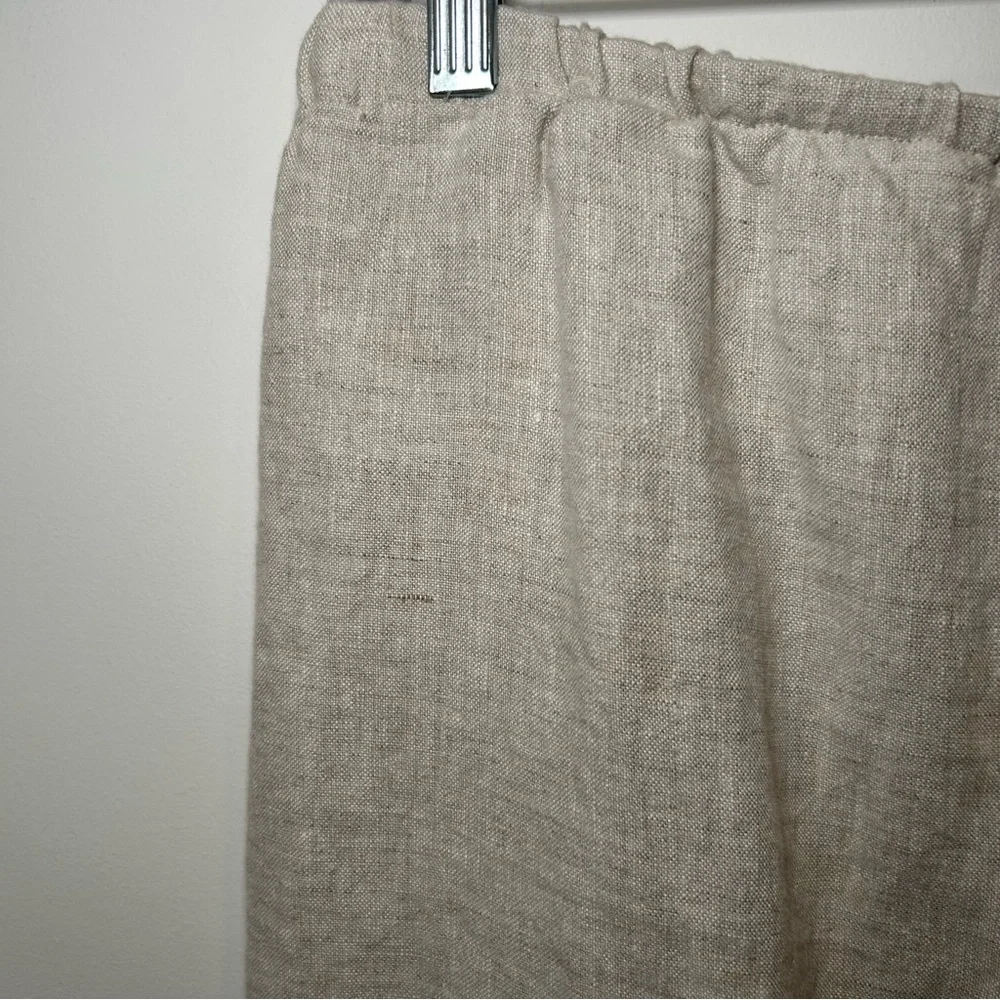 Reformation Linen Pants Oatmeal Size Small